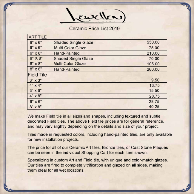 Lewellen Price List